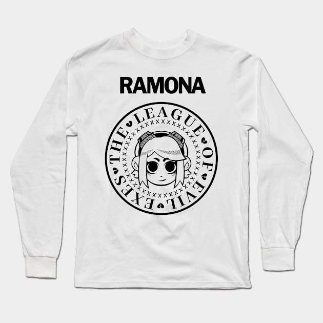 Ramona's Scott Pilgrim Universe V2 Long Sleeve T-Shirt by kactwo.studio